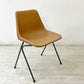 ヒリー HILLE ポリサイドチェア POLYSIDE CHAIR ロビン・デイ ROBIN DAY ダークグレイフレーム × ベージュ PEAT イギリス ●