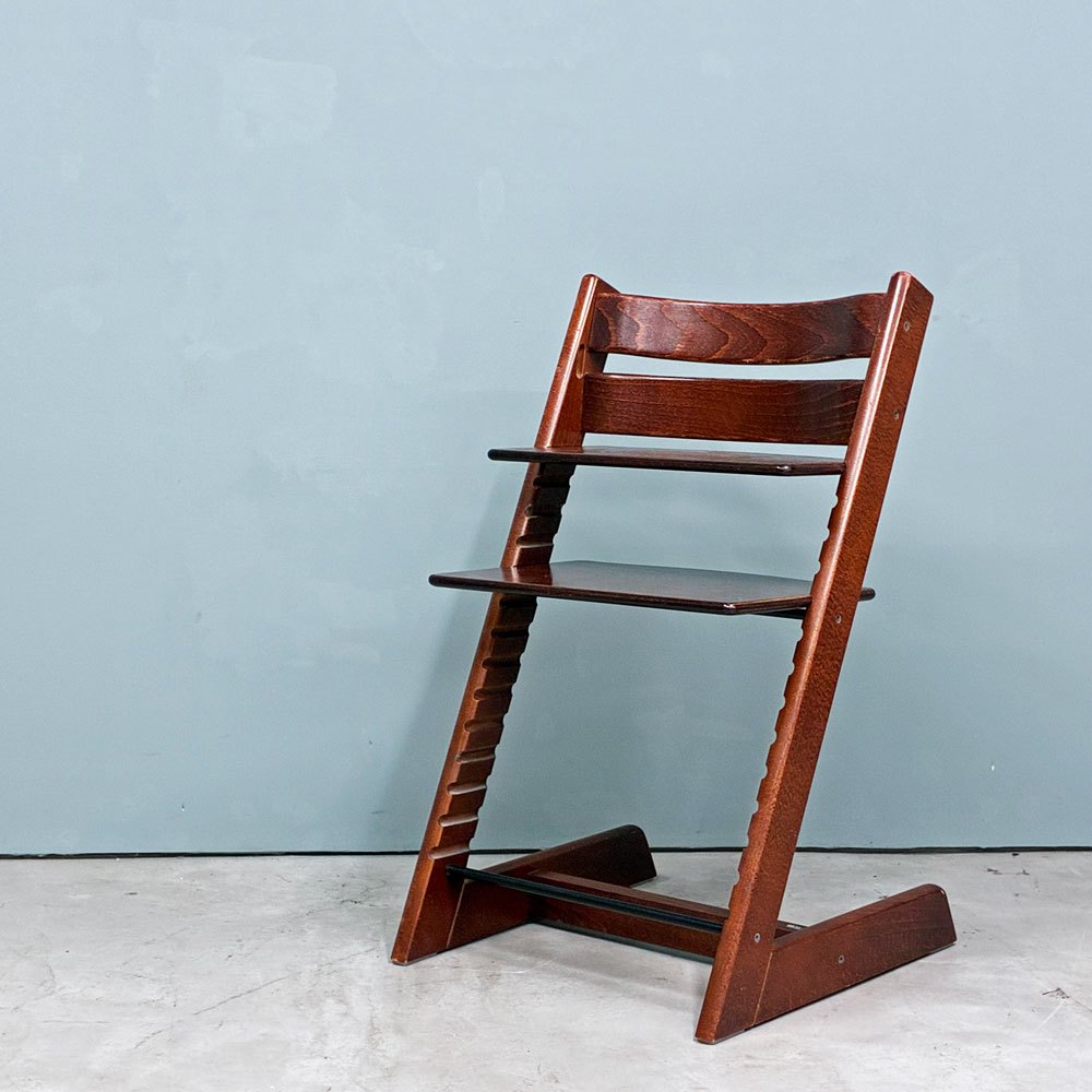 ストッケ STOKKE トリップトラップ TRIPP TRAPP ベビーチェア キッズチェア ブラウン S/N無し ノルウェー 北欧家具 ◎