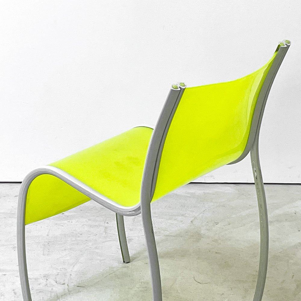 カルテル Kartell FPE chair スタッキングチェア ダイニングチェア アルミ ポリプロピレン グリーン ロンアラッド イタリアモダン 廃番 A ●