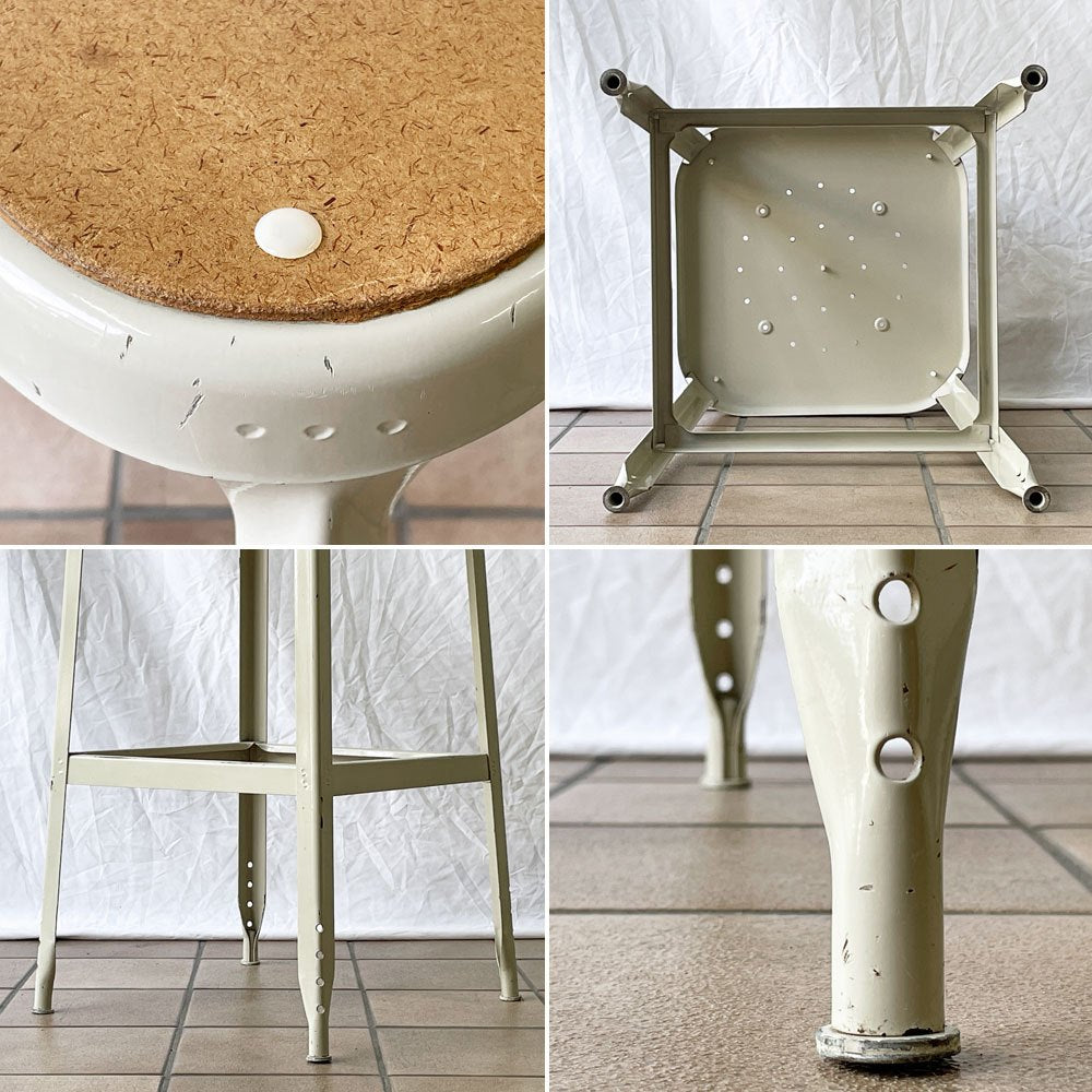 リオン LYON ファクトリー スツール FACTORY STOOL Lサイズ Putty White プレスウッドシート パシフィックファニチャーサービス P.F.S取り扱い B ◇