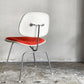 ハーマンミラー Herman Miller ツーピースプラスチックチェア Two Piece Plastic Chair DCM ホワイト オレンジ ファブリック張替済 ビンテージ 希少 ■