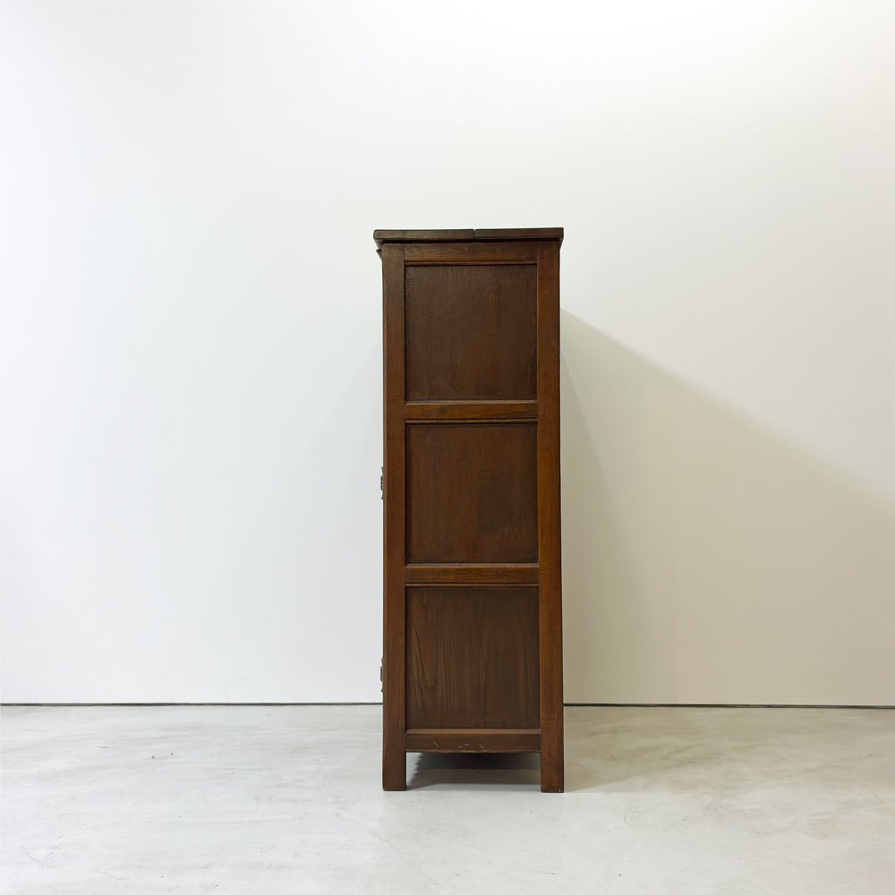 オールドチャーム Old Charme カクテルキャビネット オーク材 バーキャビネット W76cm チューダー様式 クラシカル 英国家具 ●