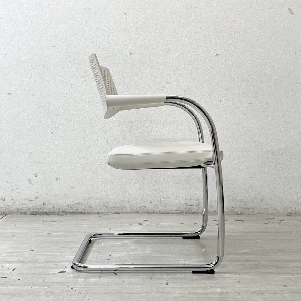 ヴィトラ vitra ビザビ2 Visavis2 アームチェア デスクチェア カンティレバー スタッキング不可仕様 アントニオ・チッテリオ ●