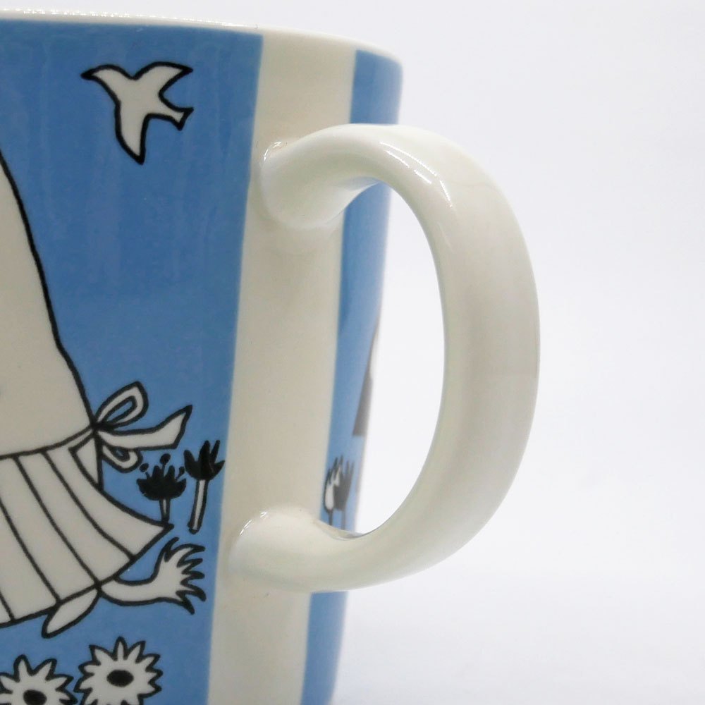 アラビア ARABIA ムーミンマグ MOOMIN ピース ライトブルー 1996-2002年 廃番 フィンランド 北欧食器 希少 ●