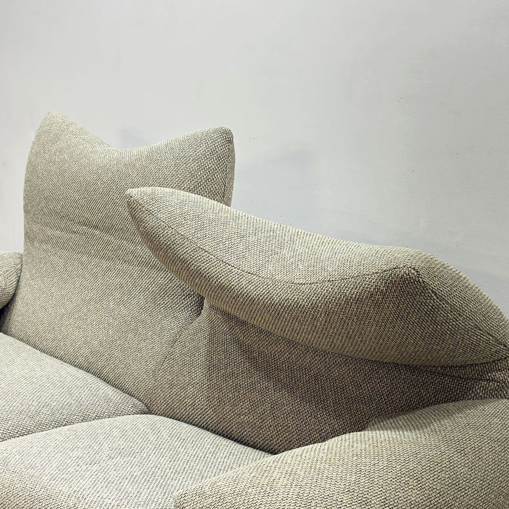 カッシーナイクスシー Cassina ixc. マラルンガ MARALUNGA 675-2PW 2人掛け ワイドソファ ヴィコ・マジストレッティ グレー系 セミプレインファブリック MoMA ●
