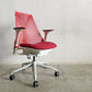 ハーマンミラー Herman Miller セイルチェア SAYL CHAIR デスクチェア オフィスチェア レッド ミドルバック イヴ・ベアール 2013年製 旧モデル 〓