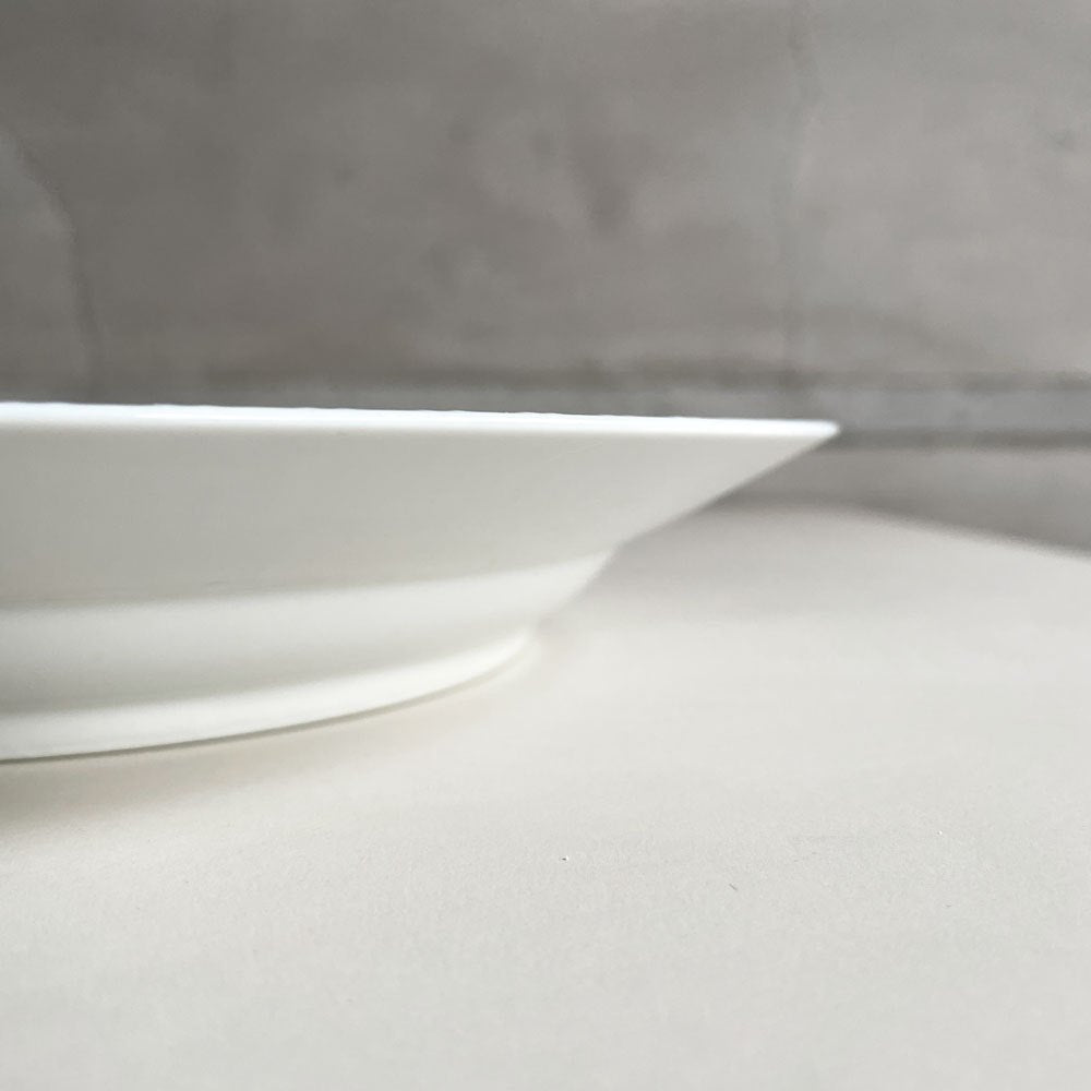 ロイヤルコペンハーゲン ROYAL COPENHAGEN ブルーフルーテッド ハーフレース ディーププレート 25.5cm 深皿 丸皿 陶器 北欧食器 廃番 美品 B ♪