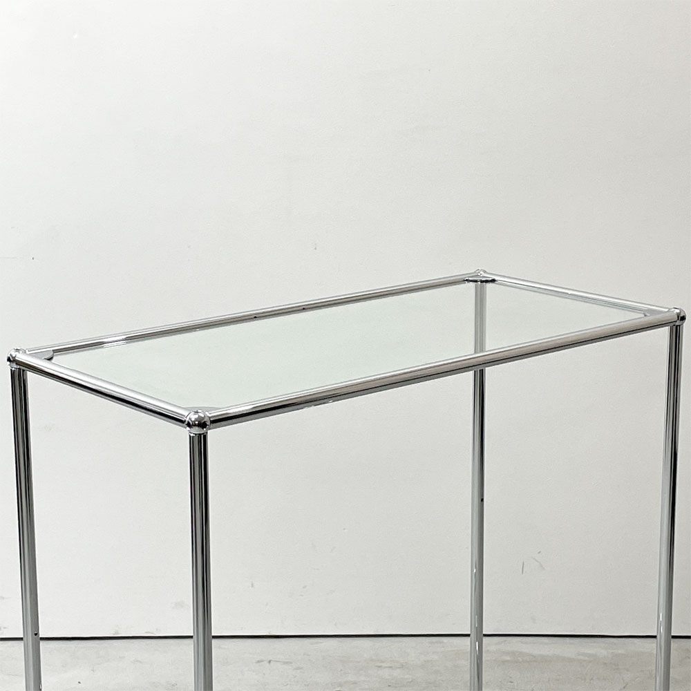 ユーエスエムハラー USM Haller USMハラー モジュラーファニチャー コンソールテーブル エントランステーブル ガラストップ スイス ●