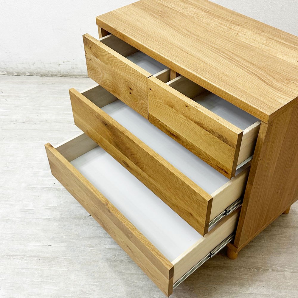 リセノ Re:CENO ハウタ HAUTA チェスト75 ホワイトオーク W75cm ナチュラルデザイン 定価：￥46,800- ●