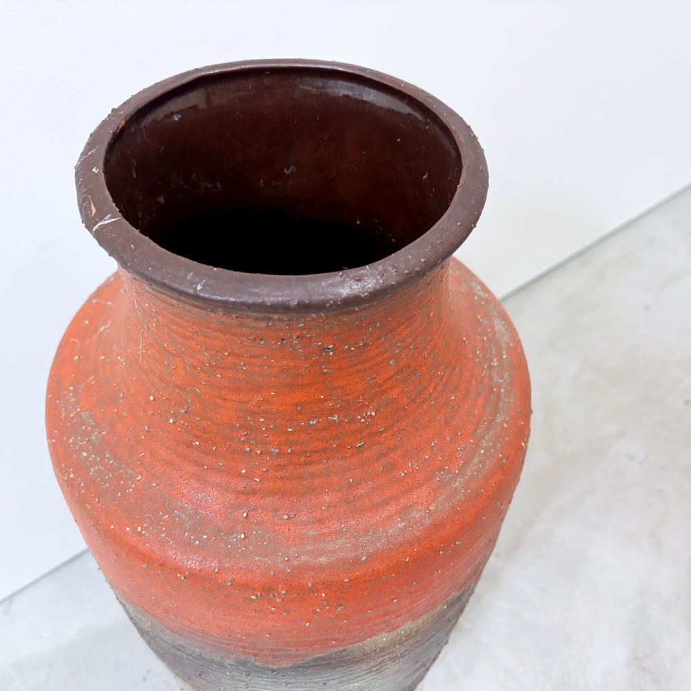 ファットラヴァ FAT LAVA フラワーベース 花瓶 壷 H54cm 西ドイツ West Germany ビンテージ ミッドセンチュリー ●