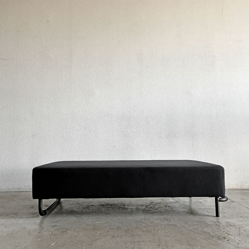 アクタス ACTUS オウンエス OWN-S フラットソファ 背もたれ＆アームなし W145cm スチール脚 カバー欠品 参考定価￥69,300- 〓