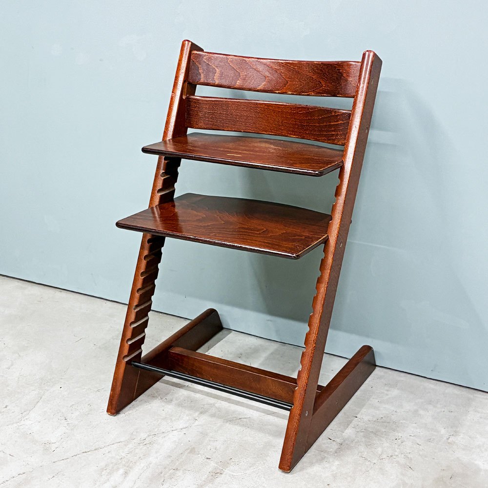 ストッケ STOKKE トリップトラップ TRIPP TRAPP ベビーチェア キッズチェア ブラウン S/N無し ノルウェー 北欧家具 ◎