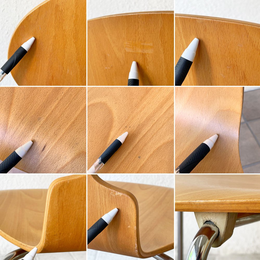 フリッツハンセン Fritz Hansen 3101 アリンコチェア アントチェア 4本脚 ナチュラルビーチ ラッカー仕上げ フェルトグライズ アルネ・ヤコブセン A ◇