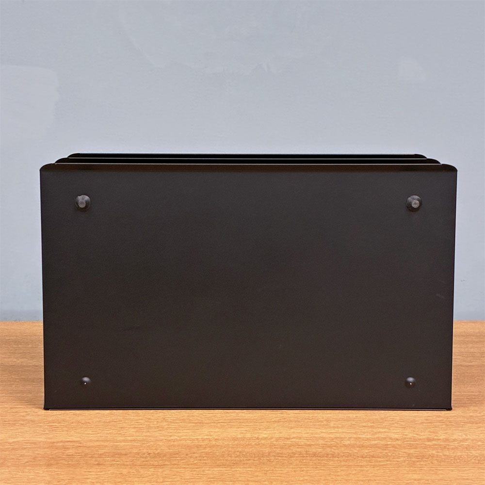 ビスレー BISLEY 3段 レターラック ブラック 書類棚 A4サイズ 横型 W38.5cm 壁掛け可 デスクアクセサリー 英国 ◎