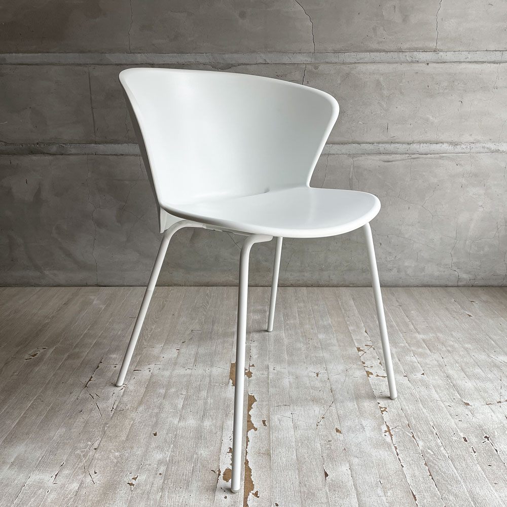 カリガリス Calligaris バイア Bahia CS/1814 ダイニングチェア スチールレッグ ポリプロピレン マットオプティックホワイト イタリア モダンデザイン ドンドリ・エ・ポッチ Dondoli e Pocci  廃番 A♪