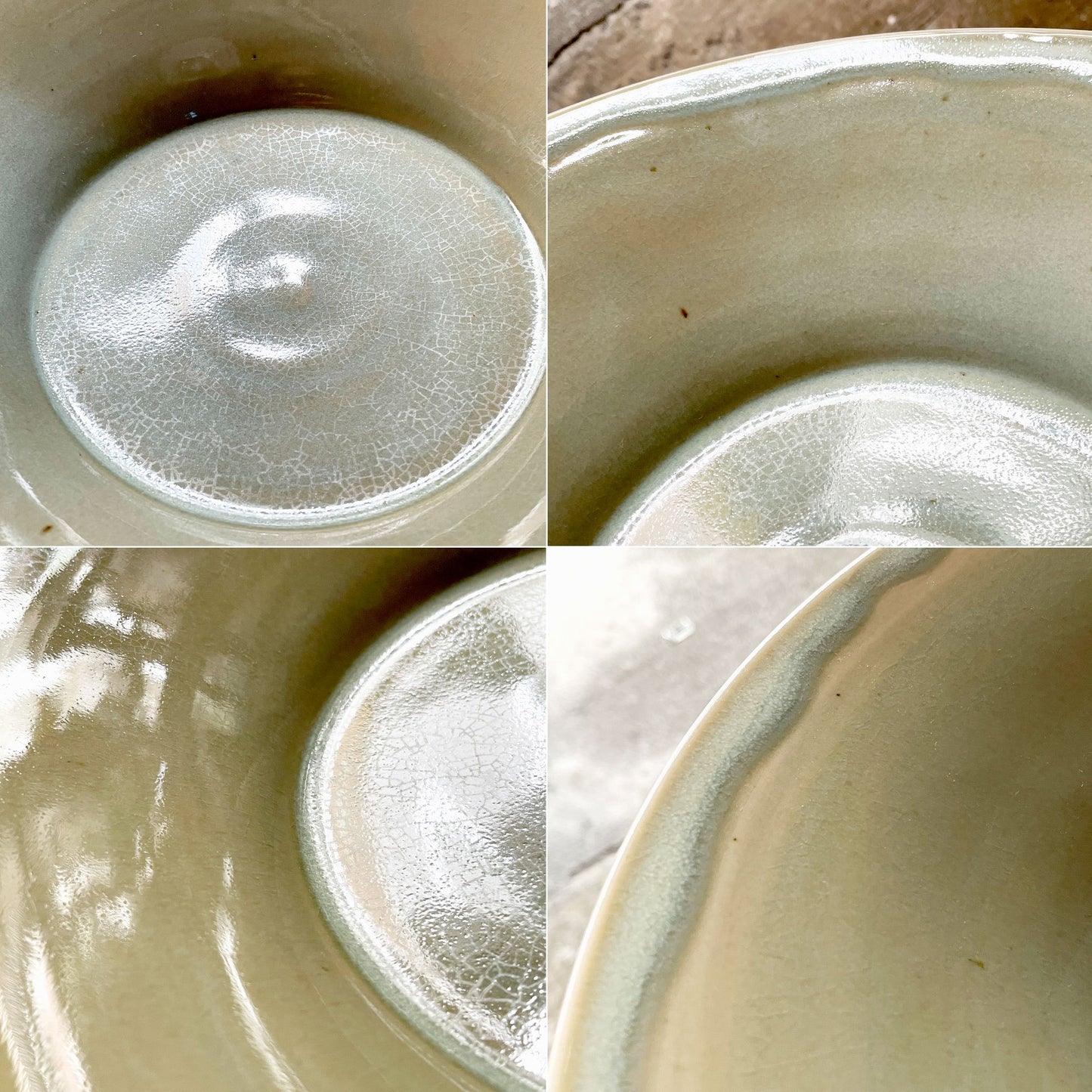 クリスチャンヌ ペロション Christiane Perrochon ポルセラン PORCELAIN 深皿 プレート ボウル グリーンカラー イタリア 陶器 ハンドメイド 現代作家 ■