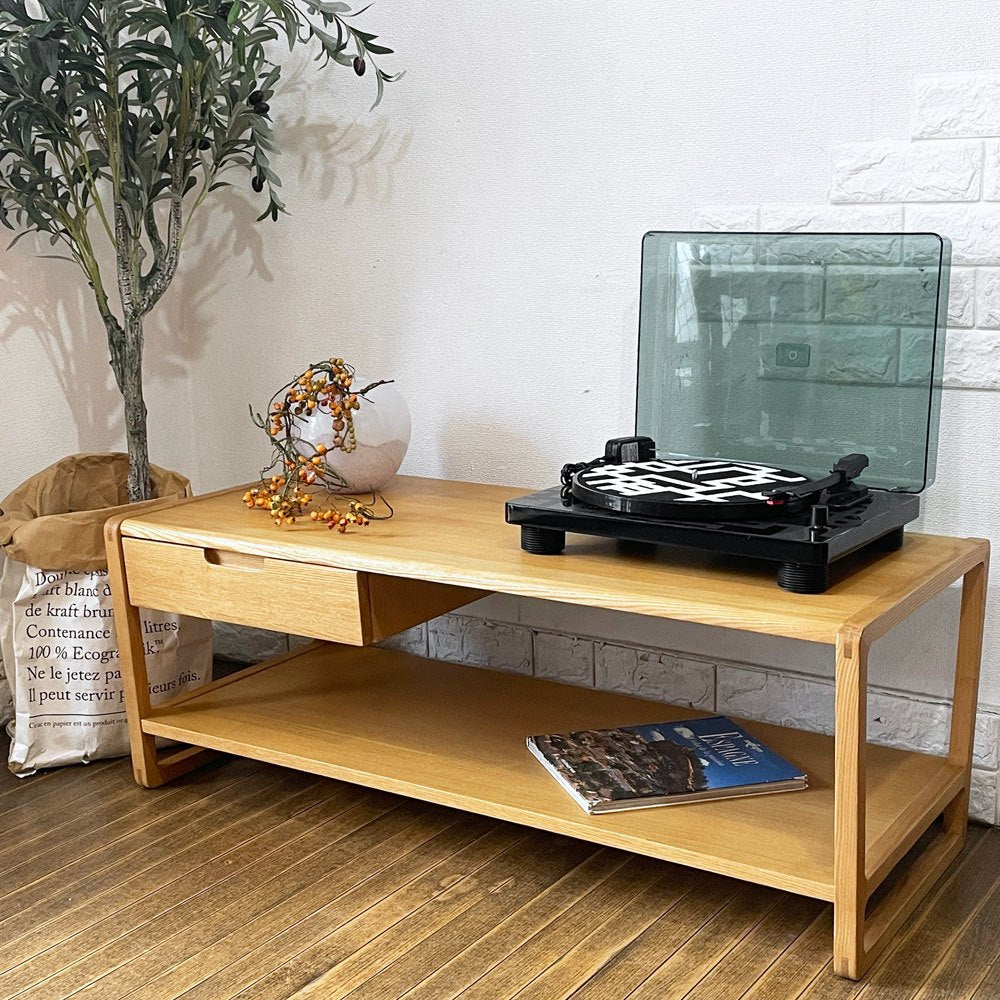 リラックスフォーム RELAX FORM クラム センターテーブル CLAM CENTER TABLE タモ材 W105cm 参考定価￥52,000- ◎
