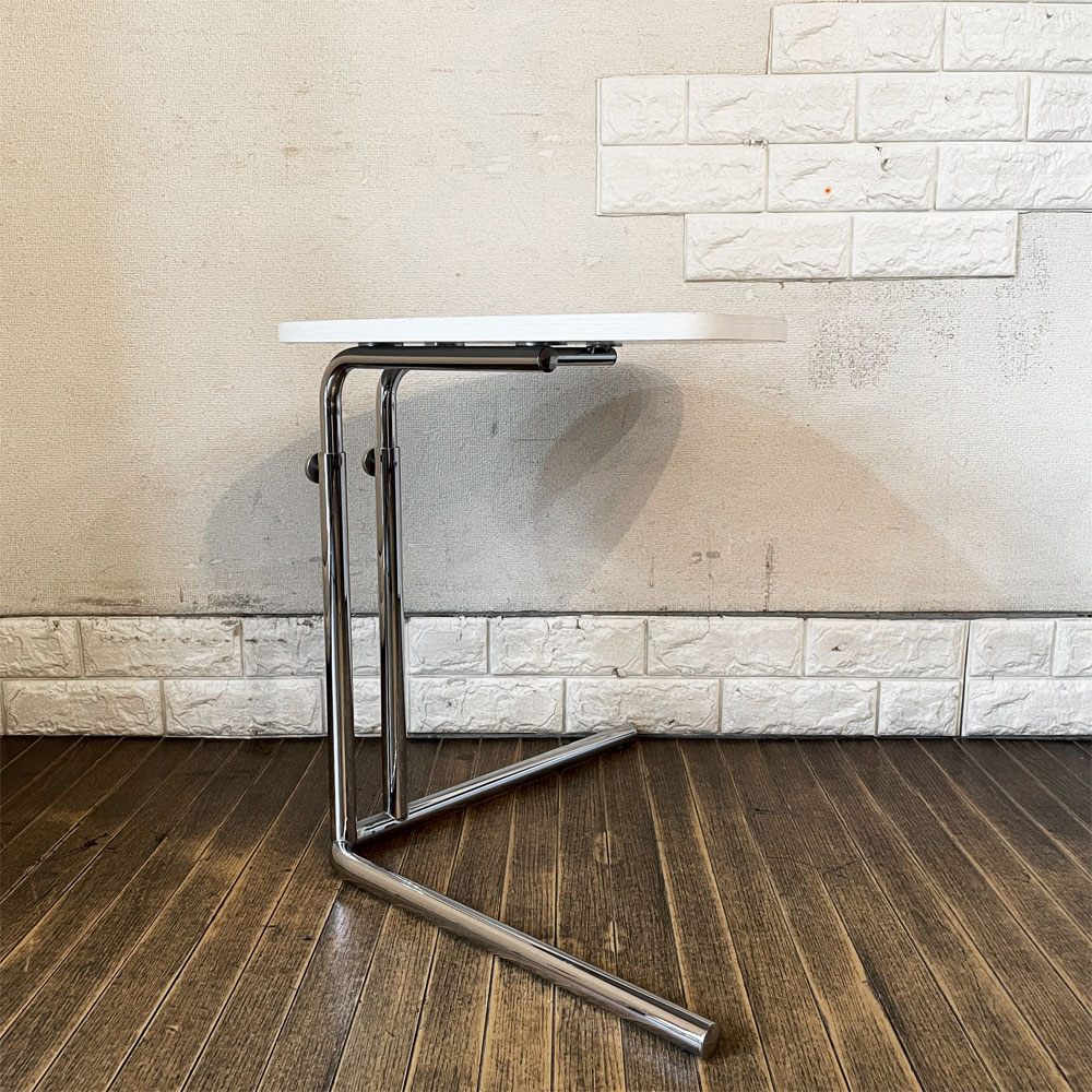 テクタ TECTA サイドテーブル K22 SIDE TABLE ホワイト アッシュ材 昇降式 アレキサンダー・カルダー ドイツ バウハウス ACTUS取扱 ◎