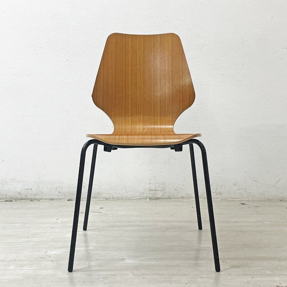 セイアローズ SEIARROWS ウッドスタックチェア WOOD STACK CHAIR チーク材 プライウッド スタッキングチェア B ●