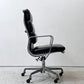 ハーマンミラー Herman Miller ソフトパッドグループ エグゼクティブチェア ハイバック ブラックレザー イームズ 5スターベース ミッドセンチュリー 定価約720,500円 ●