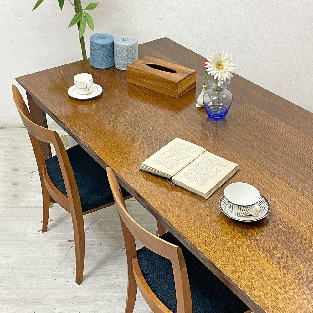 スタンダードトレード STANDARD TRADE DNT-03C ダイニングテーブル オーク材 ダークブラウン W180cm ●