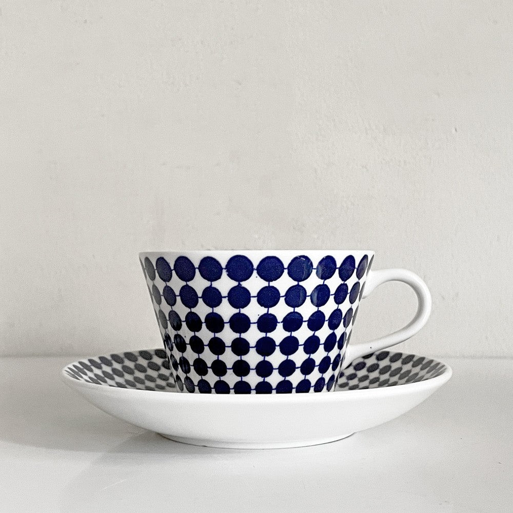 グスタフスベリ GUSTVSBERG アダム ADAM コーヒーカップ&ソーサー C&S スティグ・リンドベリ Stig Lindberg Φ8cm 復刻品 北欧雑貨 ■