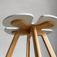 天童木工 Tendo クローバー Clover スツール ハイ ホワイトカラー T-3140MD-WA ビーチ材 MDF スタッキング H44cm 小池智子 国産家具 ■