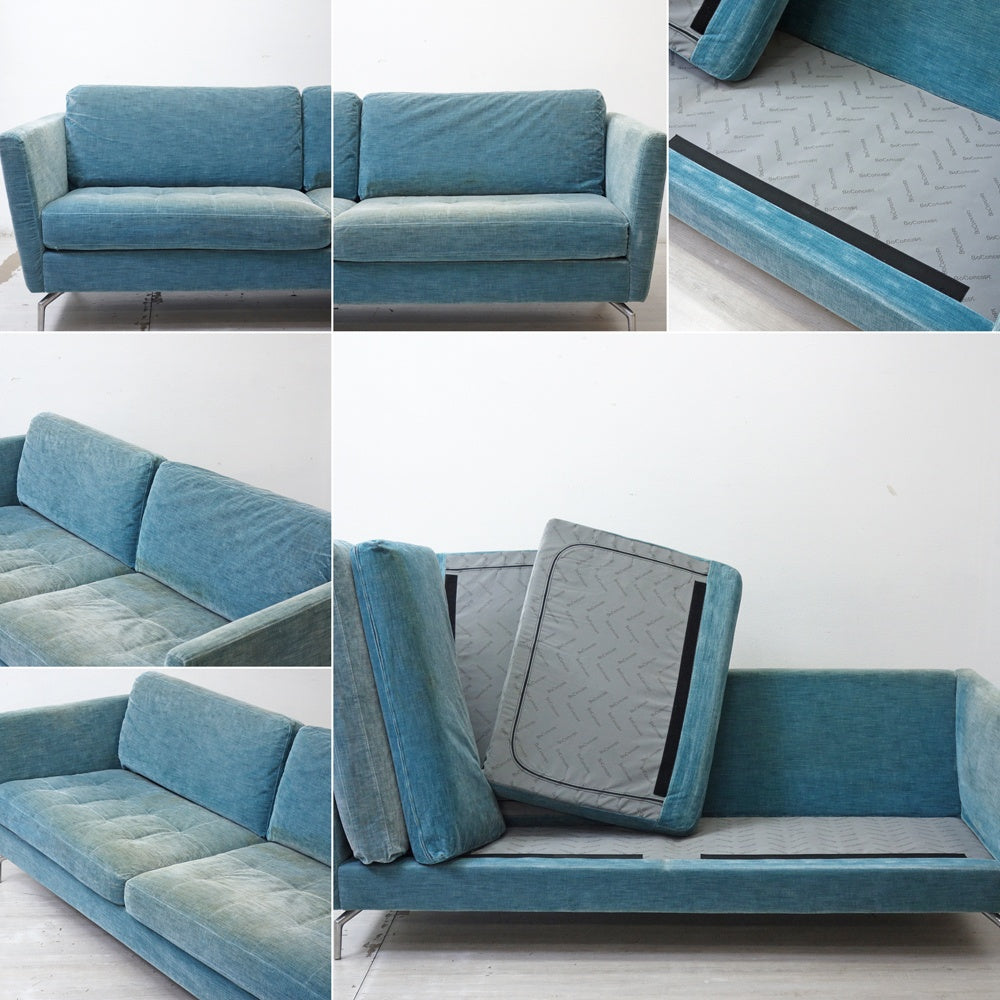 ボーコンセプト Bo Concept オオサカ Osaka 2.5シーター ソファ アルミ脚 ファブリック Anders Nørgaard 北欧モダン 現状品 ●