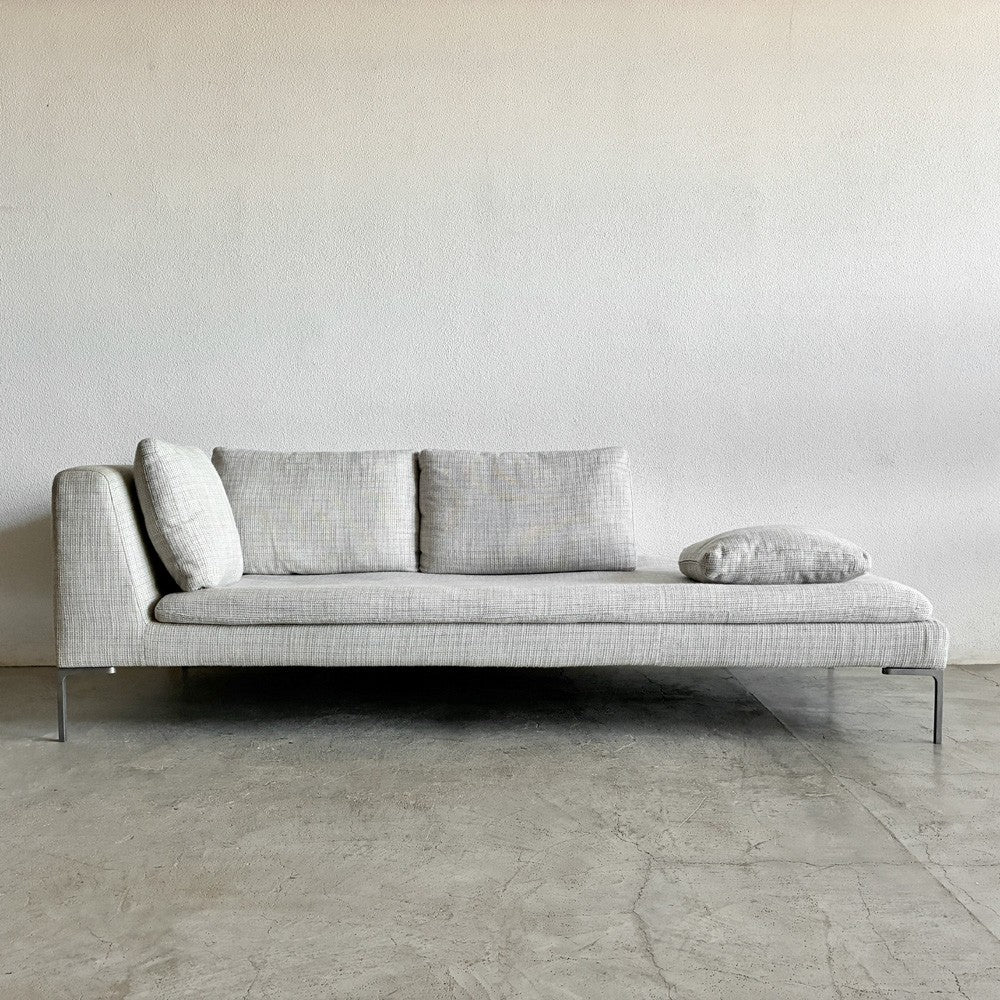 ビー・アンド・ビー イタリア B&B Italia チャールズ Charles レフト端部エレメント W230cm 片アームソファ CH228S 参考価格約125万円 アントニオ・チッテリオ Antonio Citterio イタリアモダン 〓