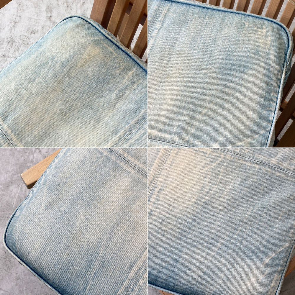ダブルティー WTW アペルト チェア APERTO CHAIR NT アームチェア ラウンジチェア 1Pソファ アッシュ材 デニム地 西海岸 ウエストコースト ●