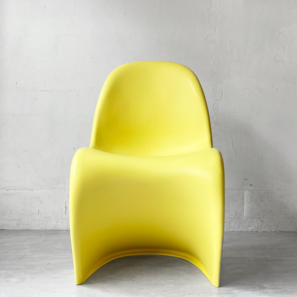 ヴィトラ vitra パントンチェア ダイニングチェア スタッキング イエロー ヴェルナー・パントン ミッドセンチュリー 定価58,300円 B ★