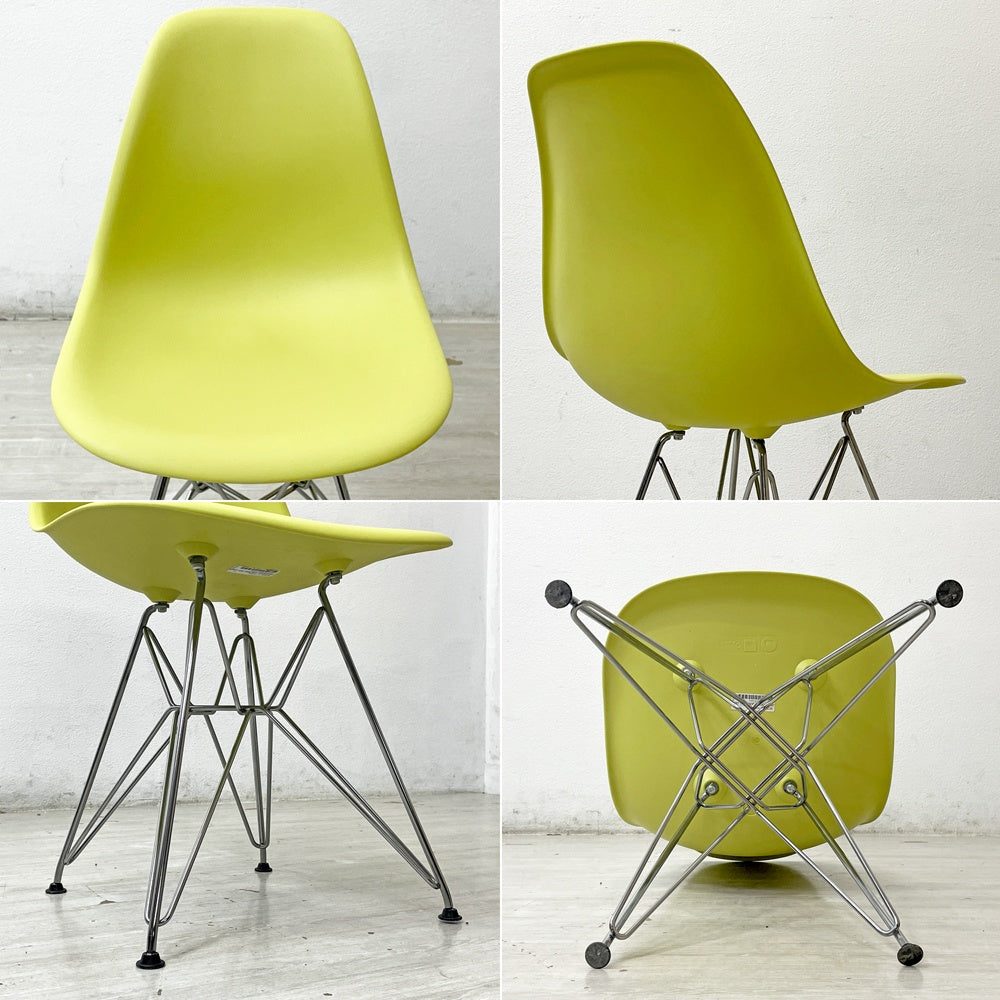ハーマンミラー Herman Miller サイドシェルチェア イエロー ポリプロピレン製 エッフェルベース C&R イームズ ミッドセンチュリー ●