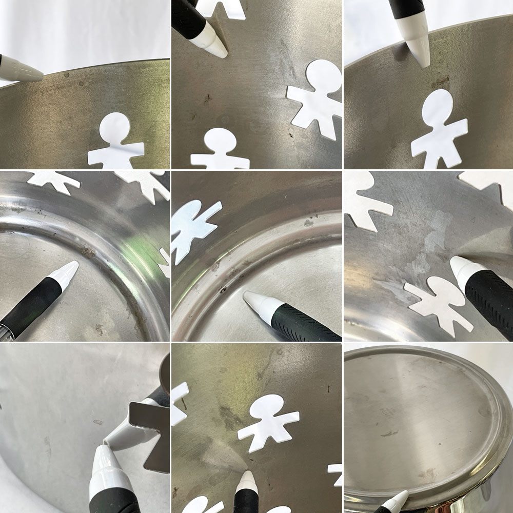 アレッシィ ALESSI ジロトンド GIROTONDO ペーパーバスケット 小物入れ トラッシュ ステンレス ◇