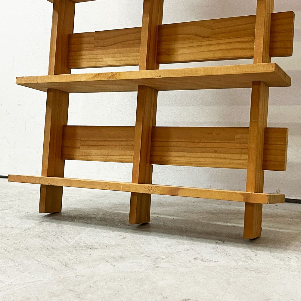 マルゲリータ margherita ラダー Ladder シェルフ型CDラック ウォールシェルフ 2列タイプ 11段 H180cm ナチュラル 定価￥34,800- ●