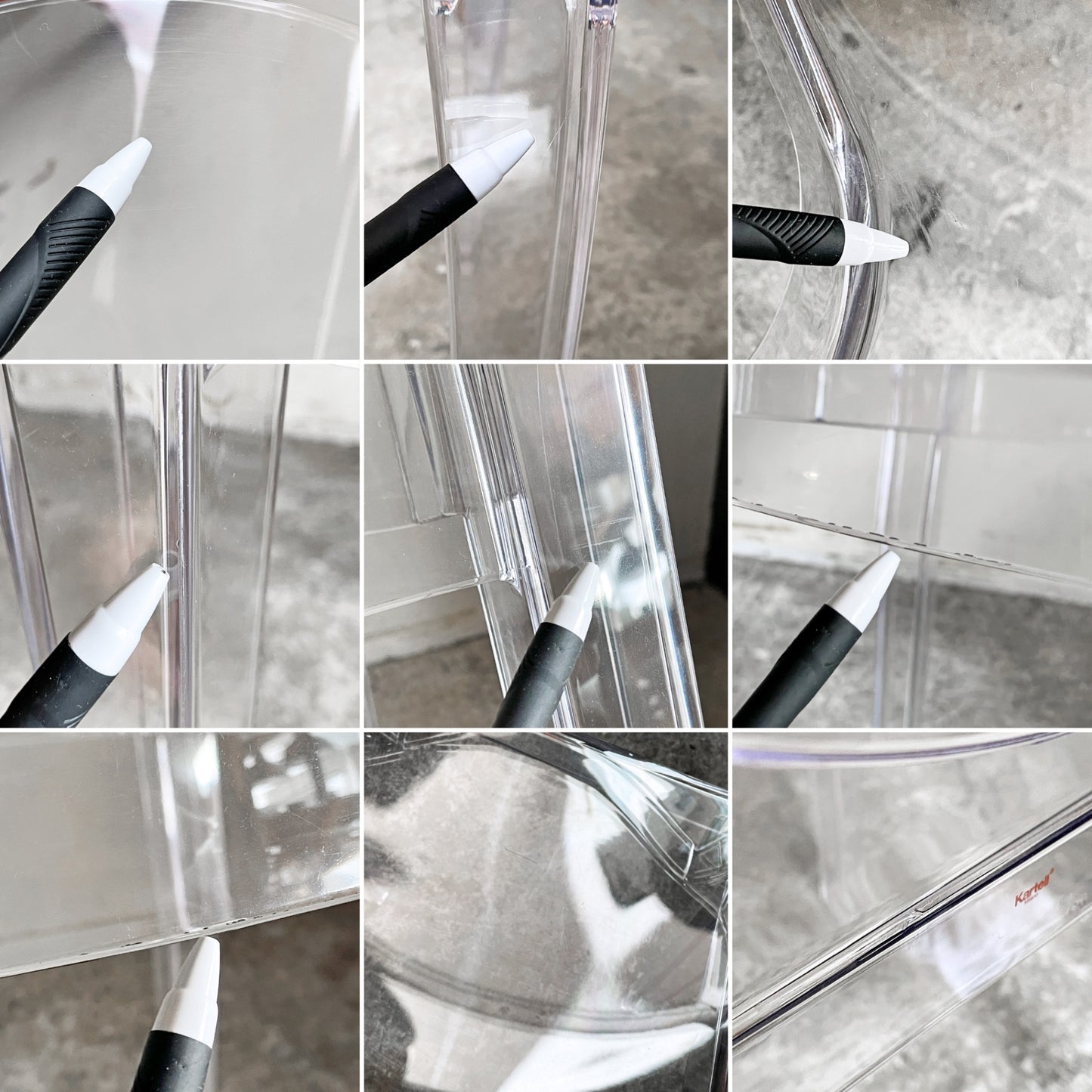 カルテル Kartell ルイゴースト LouisGhost アームチェア クリスタル スタッキング フィリップ・スタルク Philippe Starck イタリア A ■