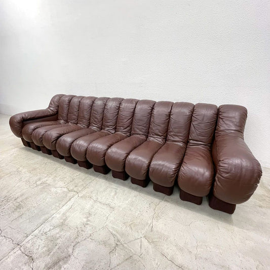 デセデ de Sede DS-600 スネークソファ Snake Sofa 12ピース 本革 レザー スイス ビンテージ モビリア mobilia IDC大塚 取扱 スペースエイジ ミッドセンチュリー 〓