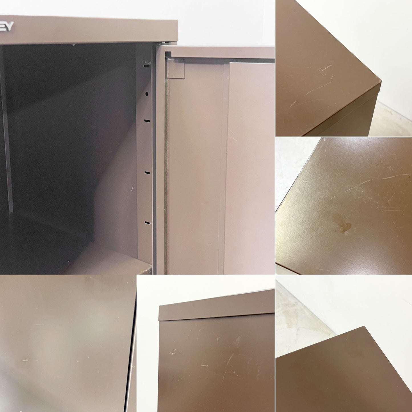 ビスレー BISLEY A4 39/1 キャビネット 1ドア 35x46xH94cm ブラウン オフィス 店舗什器 イギリス 鍵付き ●