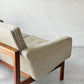 フランス＆サン France & Søn モジュラインソファ Moduline Sofa ラウンジチェア 2Pソファ チーク材 グレーファブリック デンマークビンテージ ★