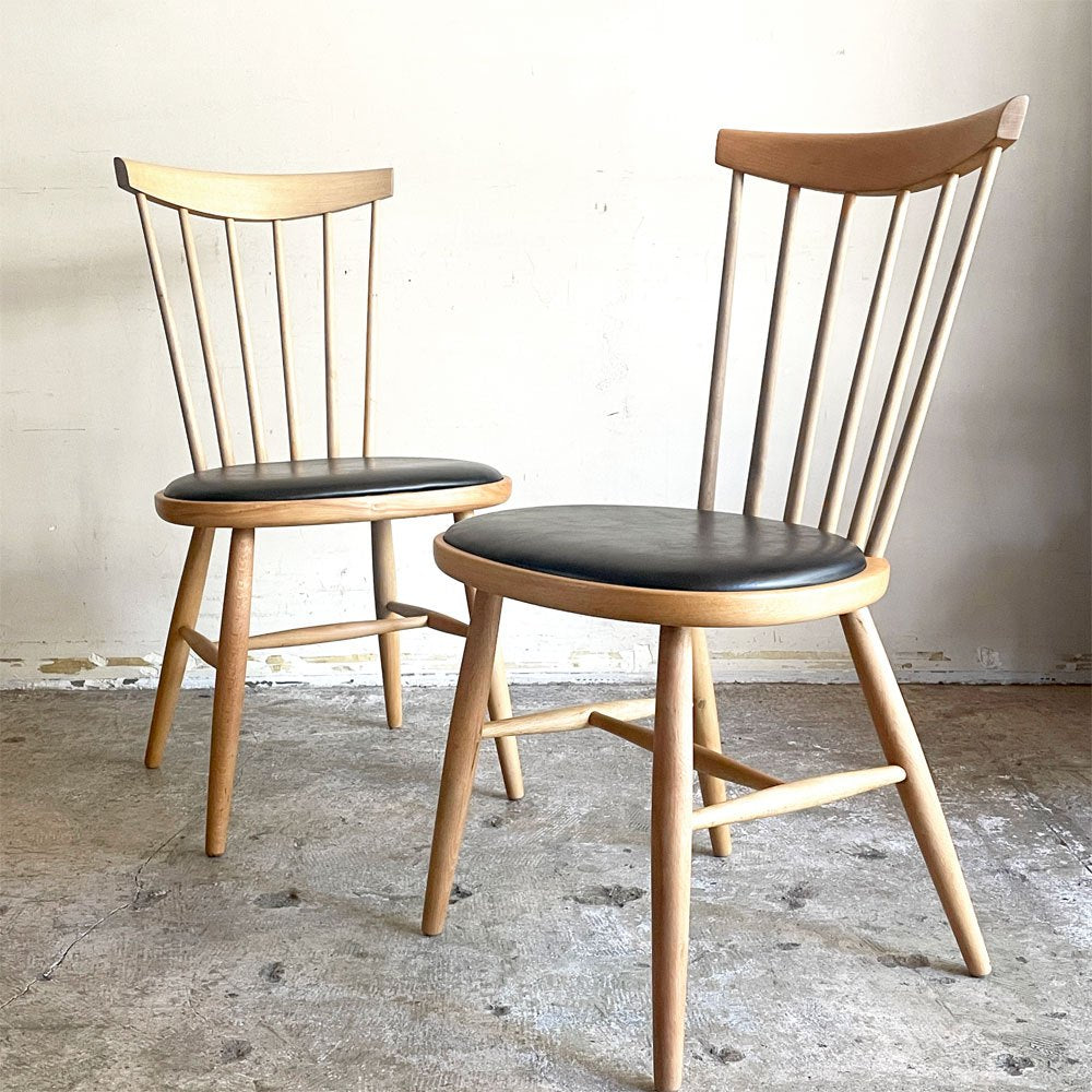 ジャパニーズモダンデザイン Japanese Modern Design ダイニングチェア ビーチ材 ウィンザー クッションシート B ■