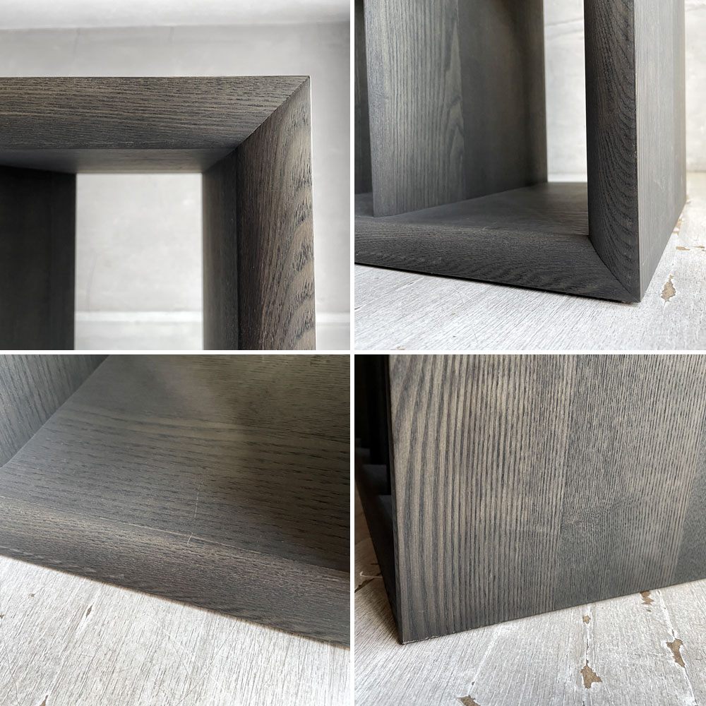 タイムアンドスタイル TIME＆STYLE コモレビシェルフ Komorebi shelf BDTC-306 オーク材 チャコールグレー オープンシェルフ 飾り棚 本棚 ディスプレイラック 間仕切り モダンデザイン 定価￥660,000- ♪