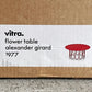 ヴィトラ vitra ジラードフラワーテーブル Flower Table スモール Φ60cm レッド 箱付 アレキサンダー・ジラード ミッドセンチュリー 未使用品 〓