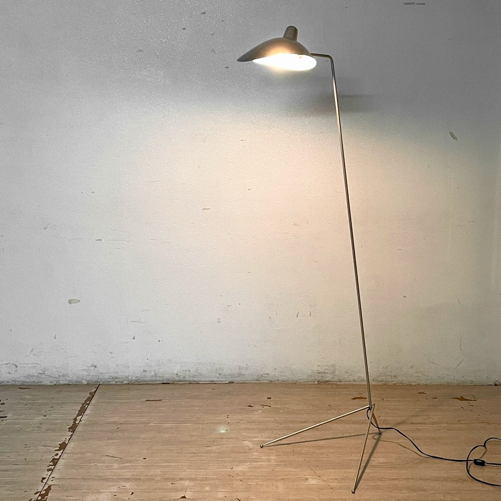イデー IDEE ランパデール アン ルミエール LAMPADAIRE 1 LUMIERE 1灯 フロアライト セルジュ・ムーユ シルバー 希少 ●