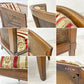 ドレクセルヘリテイジ DREXEL HERITAGE トライユン TRIUNE アップホルスタリーチェア UPHOLSTERY CHAIR ラタン張り USビンテージ A ●