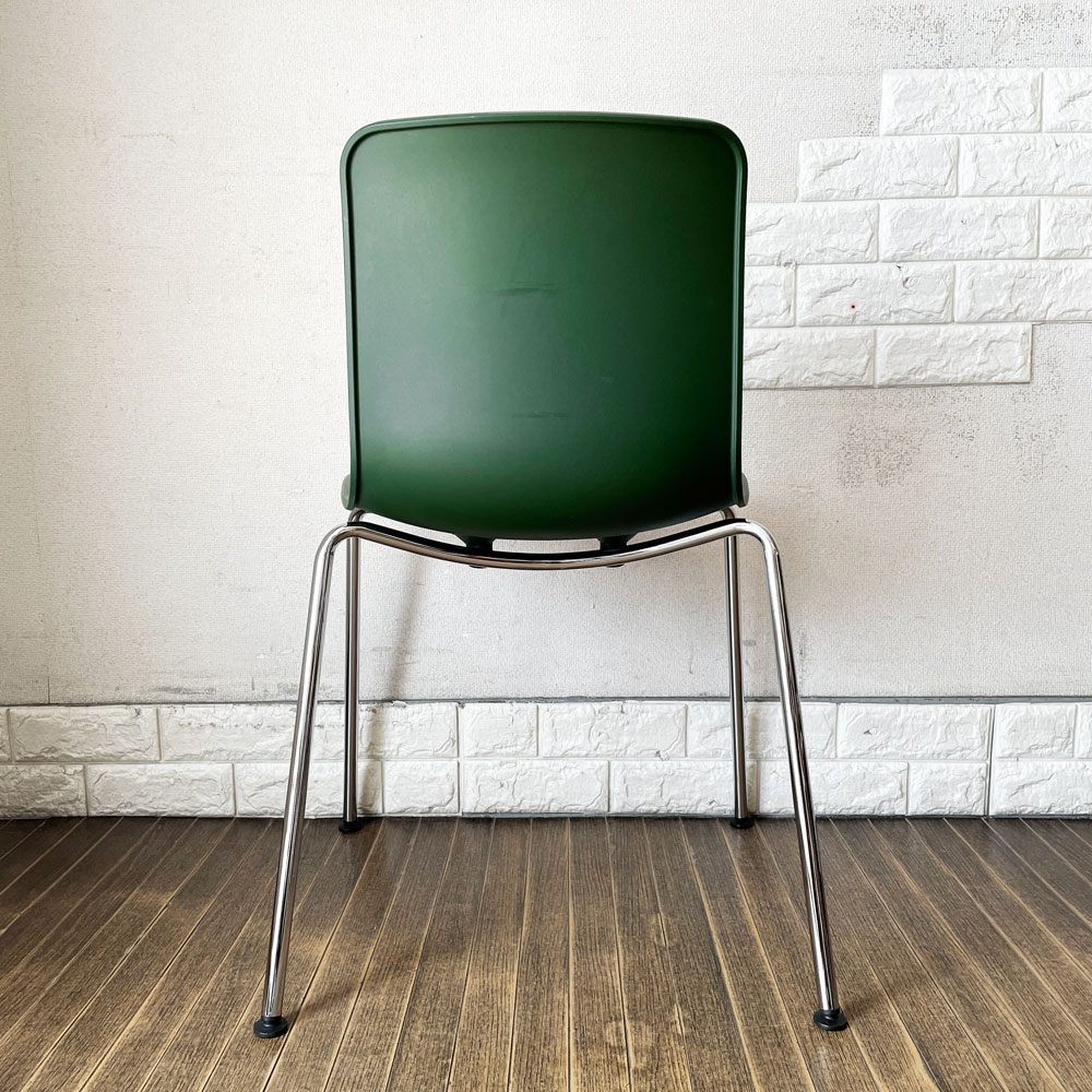 ヴィトラ vitra ハルチューブ HAL Tube サイドチェア ダイニングチェア グリーン スタッキング ジャスパー・モリソン 定価￥39,600- B ◎