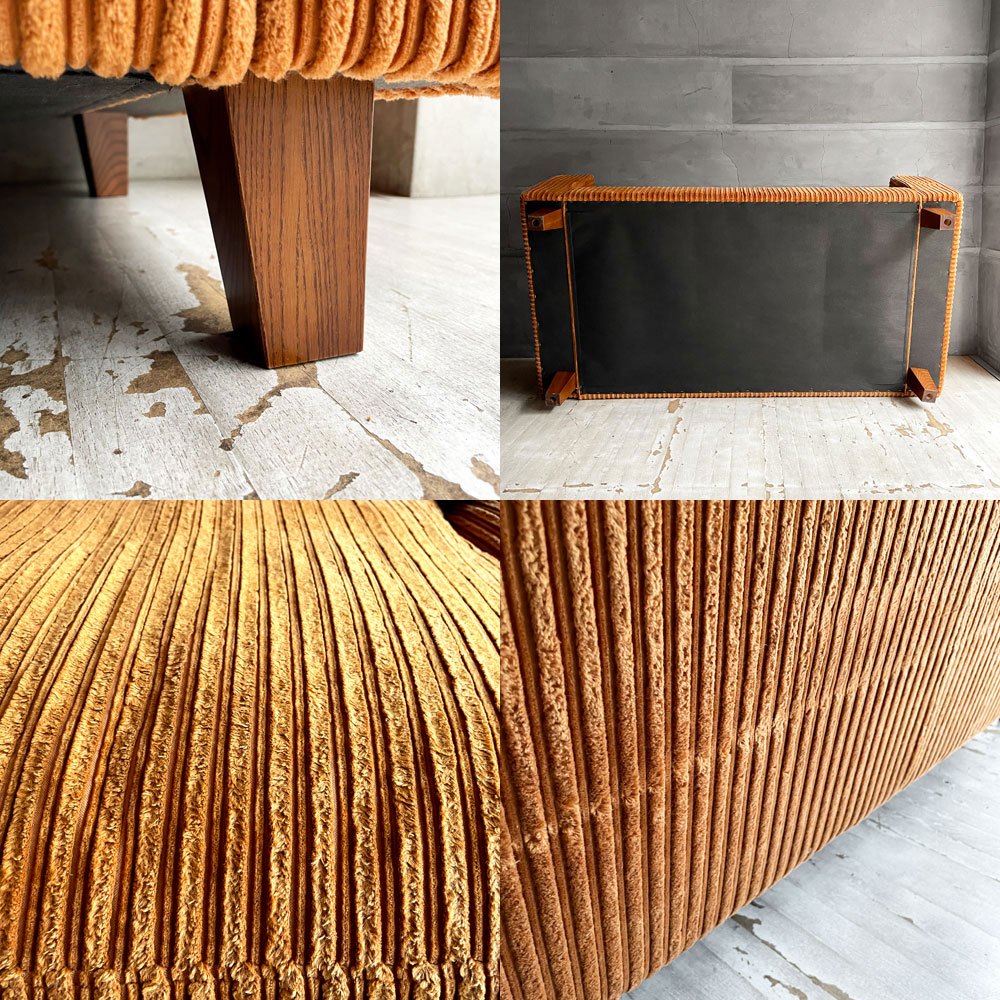 アクメファニチャー ACME Furniture ジェティ フェザー ソファ JETTY feather SOFA 2P 2人掛け コーデュロイ マスタード  定価￥284,900- ♪