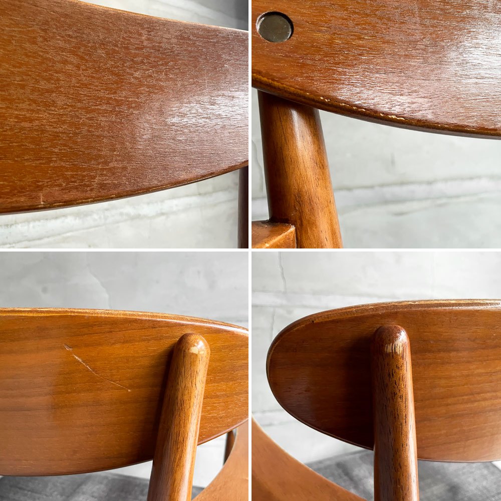 アクメファニチャー ACME Furniture トラッセル アームチェア TRESTLES ARM CHAIR ダイニングチェア ウォールナット ファブリックシート USビンテージスタイル 現状品 ♪