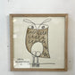 イデー IDEE 山口一郎 OWL 梟 フクロウ アートポスター ジクレー 額装 元箱付 展示品 ★