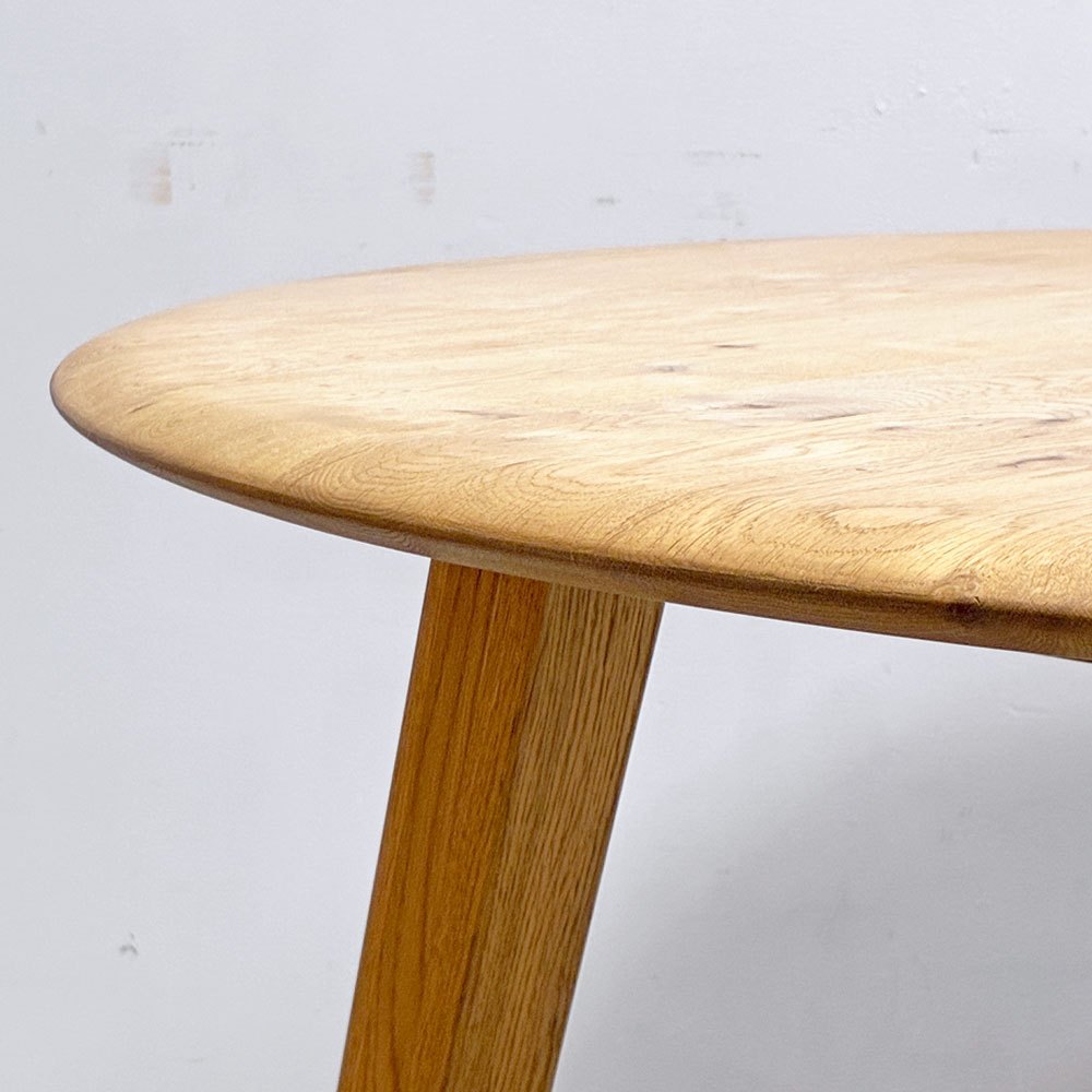 クラッシュゲート CRASH GATE ノル NOR デッケ DECKE ダイニングテーブル ラウンド 103Φ オーク無垢材 オイルフィニッシュ ナチュラル ●