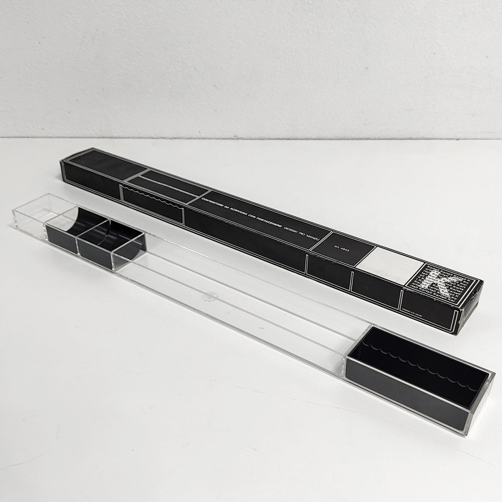 カルテル Kartell デスクトレイ 卓上ホルダー Model 4643 W60cm ピオ・マンズ Pio Manzu イタリア ビンテージ ●