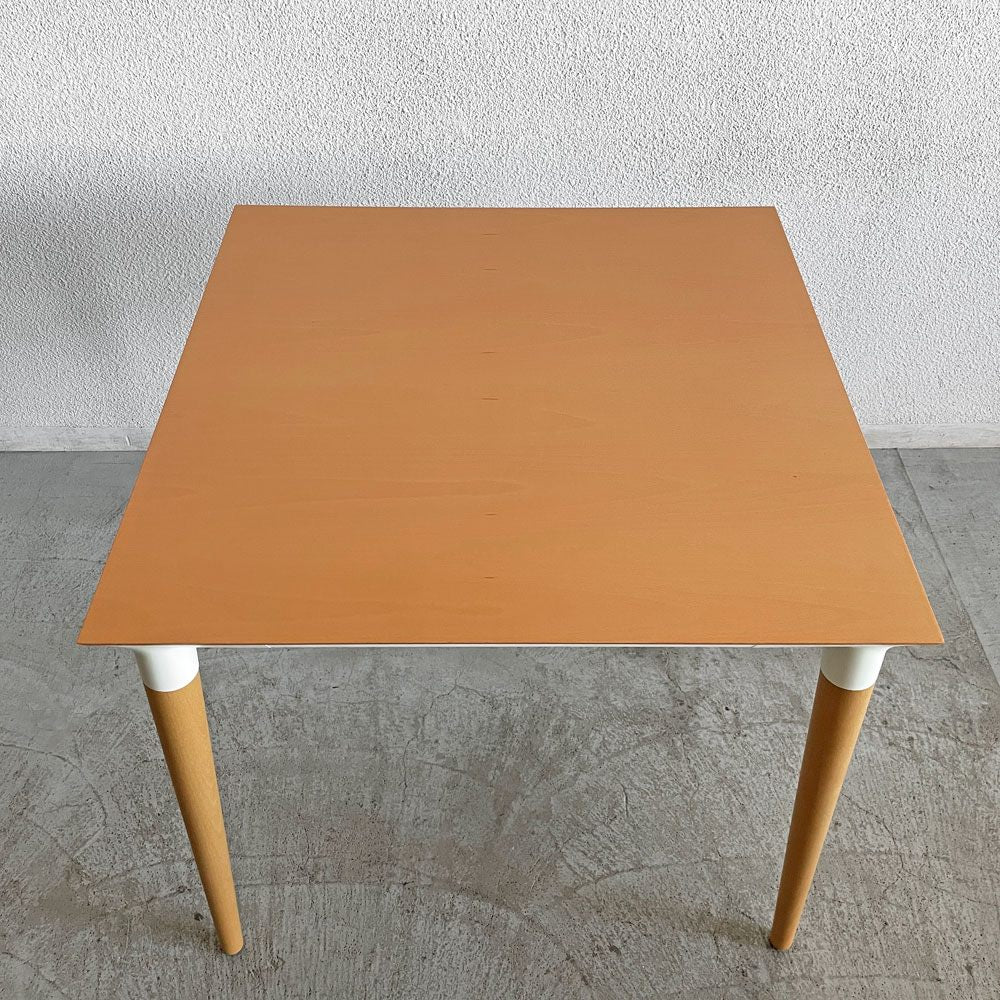 カルテル Kartell ミストラップ MISS TRAP ダイニングテーブル スクエア W80cm ビーチ材 外箱付 フィリップ・スタルク 廃番 A 〓